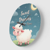 Gepersonaliseerde Klok van de Kwekerij - Schapen G (Hoek)