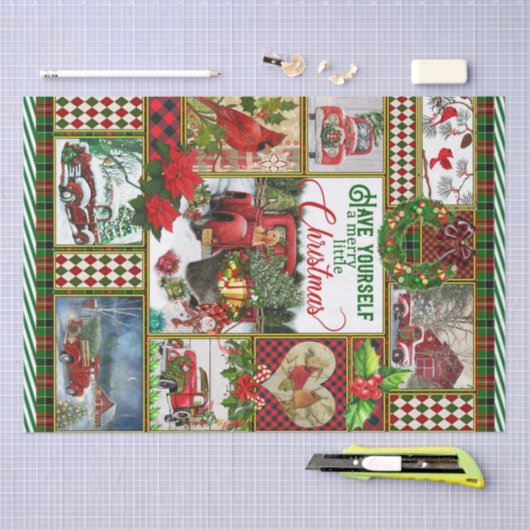 Gepersonaliseerde knelpunt, laat jezelf een groet  tissuepapier (Craft)