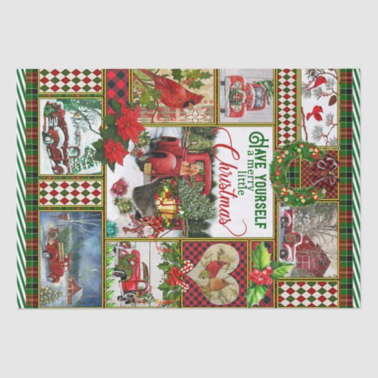 Gepersonaliseerde knelpunt, laat jezelf een groet  tissuepapier (Voorkant)