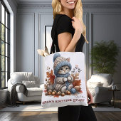 Gepersonaliseerde Knittin' Kittens Tas