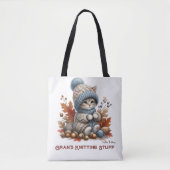 Gepersonaliseerde Knittin' Kittens Tas (Voorkant)