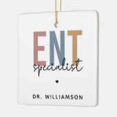 Gepersonaliseerde KNO-arts KNO-specialist Keramisch Ornament (Links)