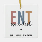 Gepersonaliseerde KNO-arts KNO-specialist Keramisch Ornament (Voorkant)