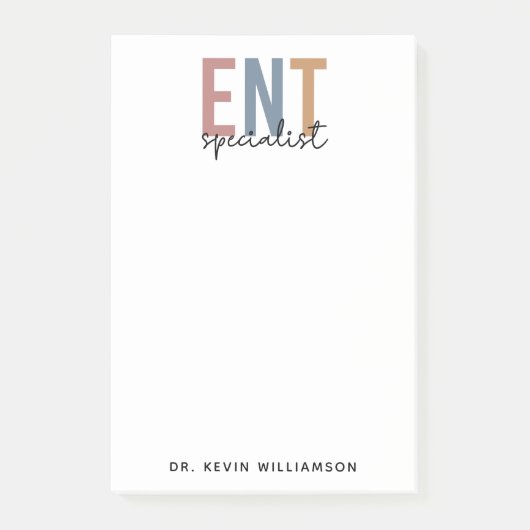 Gepersonaliseerde KNO-arts KNO-specialist Post-it® Notes (Voorkant)