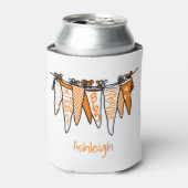 Gepersonaliseerde Knoxville Sinaasappel & witte wi Blikjeskoeler (Blikje Voorkant)
