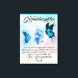 Gepersonaliseerde knuppel vlinder naar mijn kleind canvas afdruk<br><div class="desc">persoonlijke vlooienvlinder naar mijn kleindochter, </div>