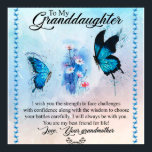 Gepersonaliseerde knuppel vlinder naar mijn kleind poster<br><div class="desc">persoonlijke vlooienvlinder naar mijn kleindochter, </div>