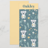 Gepersonaliseerde Koala Beren Bladwijzer (Voorkant / Achterkant)