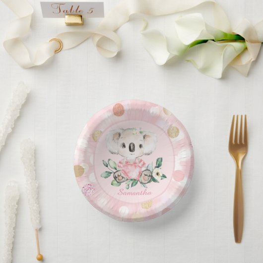 Gepersonaliseerde koala papieren kommen (Huwelijk)