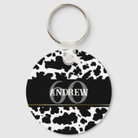 Gepersonaliseerde Koe Spots Print Farmer Cowboy