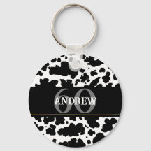 Gepersonaliseerde Koe Spots Print Farmer Cowboy