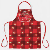 Gepersonaliseerde koekjes en cacaokerstfeest schort (Voorkant)