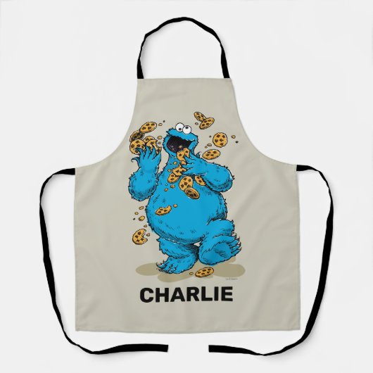 Gepersonaliseerde koekjesaaster Crazy Cookies Schort (Voorkant)