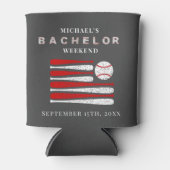 Gepersonaliseerde Koelbox Bachelor Baseball Weeken Blikjeskoeler (Voorkant)
