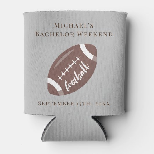 Gepersonaliseerde Koelbox Bachelor Football Weeken Blikjeskoeler (Voorkant)