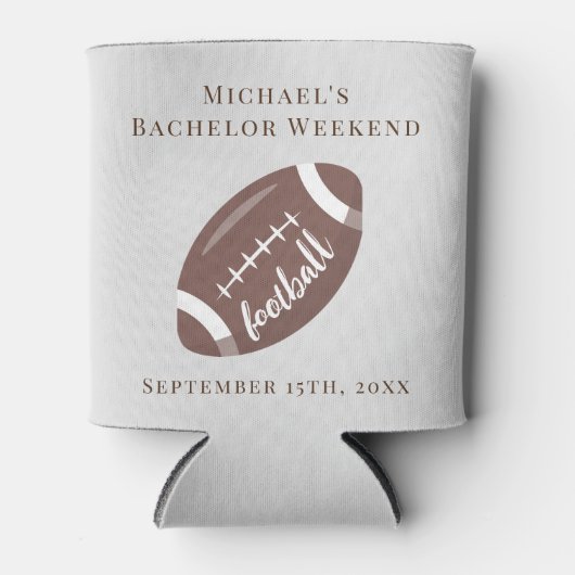 Gepersonaliseerde Koelbox Bachelor Football Weeken Blikjeskoeler (Voorkant)