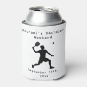 Gepersonaliseerde Koelbox | Bachelor Pickleball Ga Blikjeskoeler (Blikje Voorkant)
