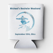 Gepersonaliseerde Koelbox Bachelor Snowboard Weeke Blikjeskoeler (Voorkant)