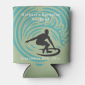 Gepersonaliseerde Koelbox Bachelor Surf Weekend Blikjeskoeler (Voorkant)