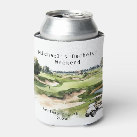 Gepersonaliseerde Koelbox | Golf vrijgezellenfeest Blikjeskoeler (Blikje Voorkant)