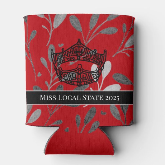 Gepersonaliseerde Koelbox Miss America Crown Blikjeskoeler (Achterkant)