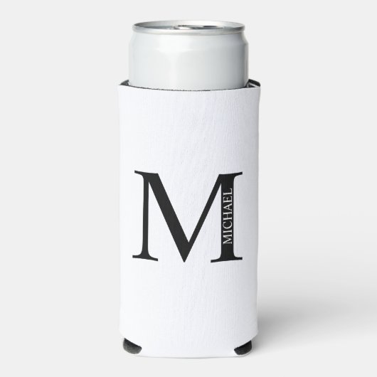 Gepersonaliseerde Koelbox van het Monogram en van  Seltzer Blikjeskoeler (Seltzer Voorkant)