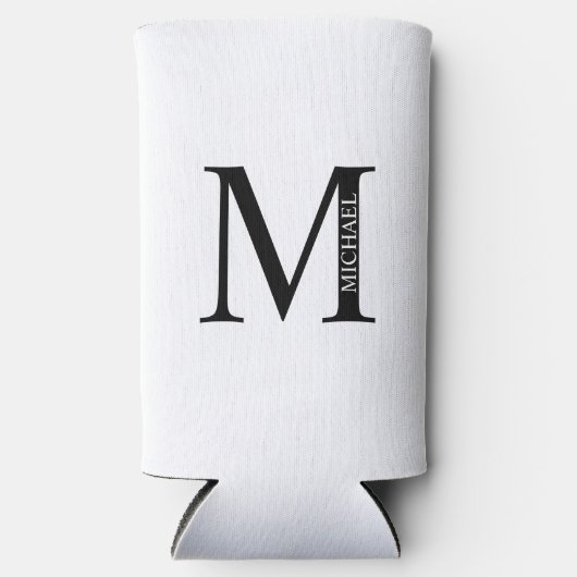 Gepersonaliseerde Koelbox van het Monogram en van  Seltzer Blikjeskoeler (Voorkant)