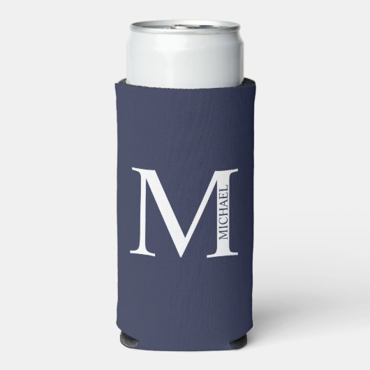 Gepersonaliseerde Koelbox van het Monogram en van Seltzer Blikjeskoeler (Seltzer Voorkant)