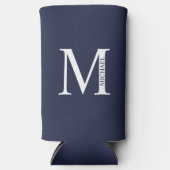 Gepersonaliseerde Koelbox van het Monogram en van Seltzer Blikjeskoeler (Voorkant)