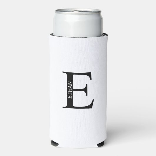 Gepersonaliseerde Koelbox van het Monogram en van Seltzer Blikjeskoeler (Seltzer Voorkant)