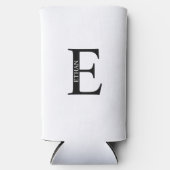 Gepersonaliseerde Koelbox van het Monogram en van Seltzer Blikjeskoeler (Voorkant)