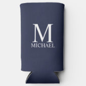 Gepersonaliseerde Koelbox van het Monogram en van  Seltzer Blikjeskoeler (Voorkant)