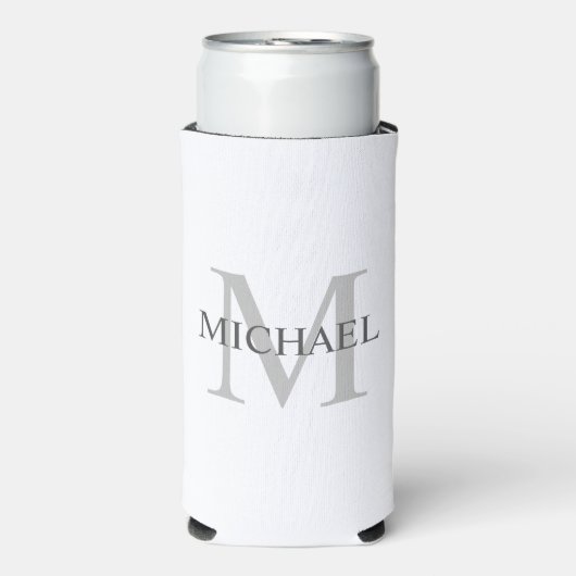Gepersonaliseerde Koelbox van het Monogram en van Seltzer Blikjeskoeler (Seltzer Voorkant)