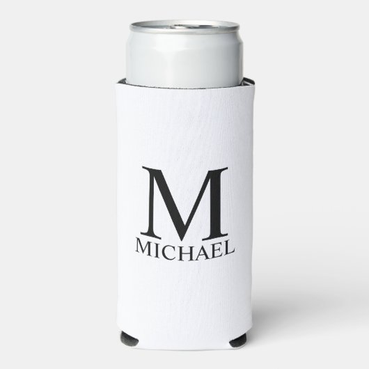Gepersonaliseerde Koelbox van het Monogram en van Seltzer Blikjeskoeler (Seltzer Voorkant)