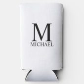 Gepersonaliseerde Koelbox van het Monogram en van Seltzer Blikjeskoeler (Voorkant)