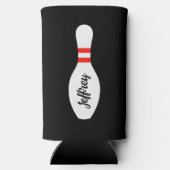 Gepersonaliseerde koelbox voor bowling Verjaardags Seltzer Blikjeskoeler (Achterkant)
