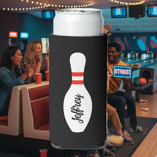 Gepersonaliseerde koelbox voor bowling Verjaardags Seltzer Blikjeskoeler
