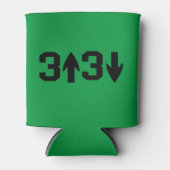 Gepersonaliseerde Koelboxxen - 3 Up 3 Down Honkbal Blikjeskoeler (Voorkant)