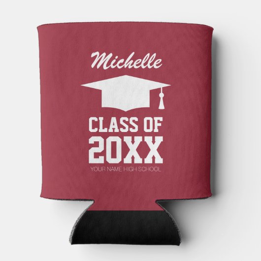 Gepersonaliseerde koelboxxen voor 2024 afstudeerfe blikjeskoeler (Achterkant)