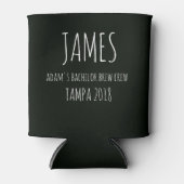 Gepersonaliseerde koelies, bruiloft vrijgezel koel blikjeskoeler (Voorkant)