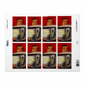 Gepersonaliseerde koffie bier Homebrew lager ale L Etiket (Full Sheet)