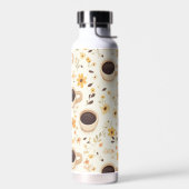 Gepersonaliseerde Koffie & Bloemen Waterfles (Links)