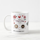 Gepersonaliseerde Koffie Cup Gift voor Papa Koffiemok (Links)