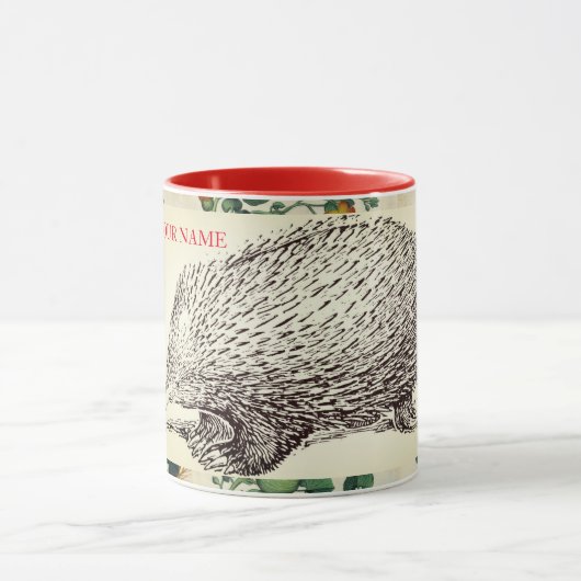 GEPERSONALISEERDE KOFFIE CUP MET HEDGEHOG MOK (Midden)