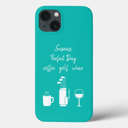 Gepersonaliseerde koffie Golf wijn Case-Mate iPhone Case (Achterkant)