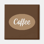 Gepersonaliseerde koffie in witte magneet (Voorkant)