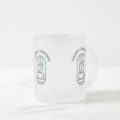 Gepersonaliseerde koffie-Mok: begin je dag met een Matglas Koffiemok (Voorkant rechts)