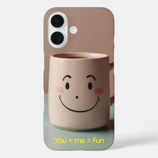 Gepersonaliseerde koffie Mok illustratie Case-Mate iPhone Case (Achterkant)