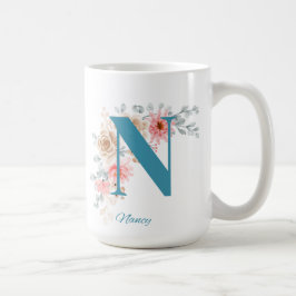 Gepersonaliseerde koffie Mok letter N