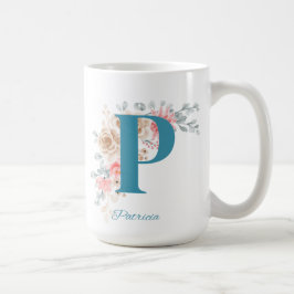 Gepersonaliseerde koffie Mok Letter P